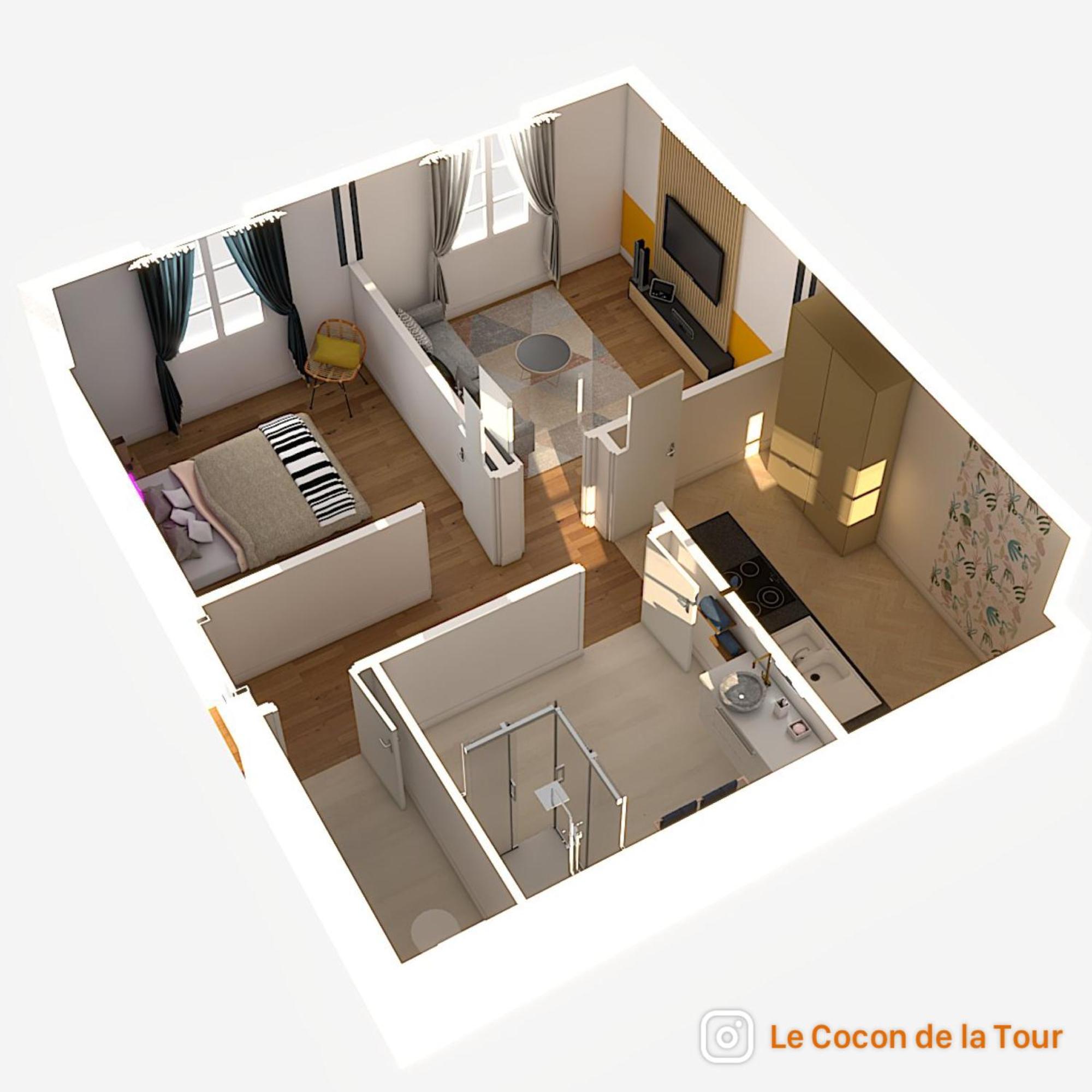Apartamento Le Cocon De La Tour -Vip-Compiegne-Hyper Centre Exterior foto